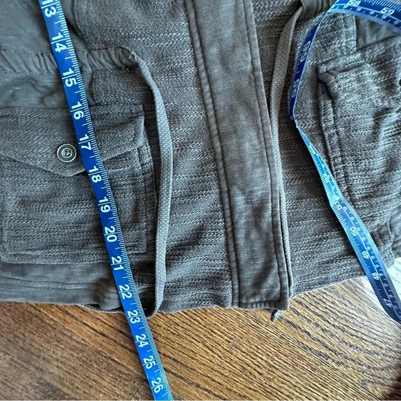 Anthropologie Saturday Sunday Gray Cotton Military Jacket Size Small P0971 - Picture 13 of 15